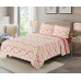 Jogo de cama em coral_Vintage